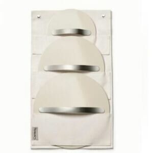 Caraway Canvas Wall Lid Organizer Hanging Storage Pocket Organizer